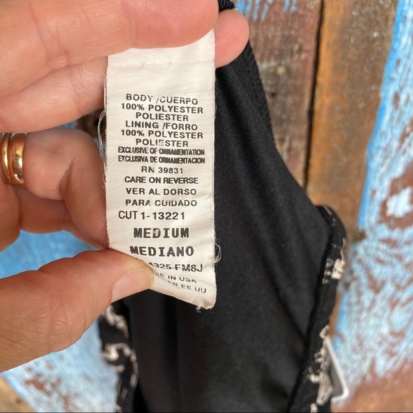 My Michelle Black Paris Print Mini Skirt Size M - Picture 5 of 5